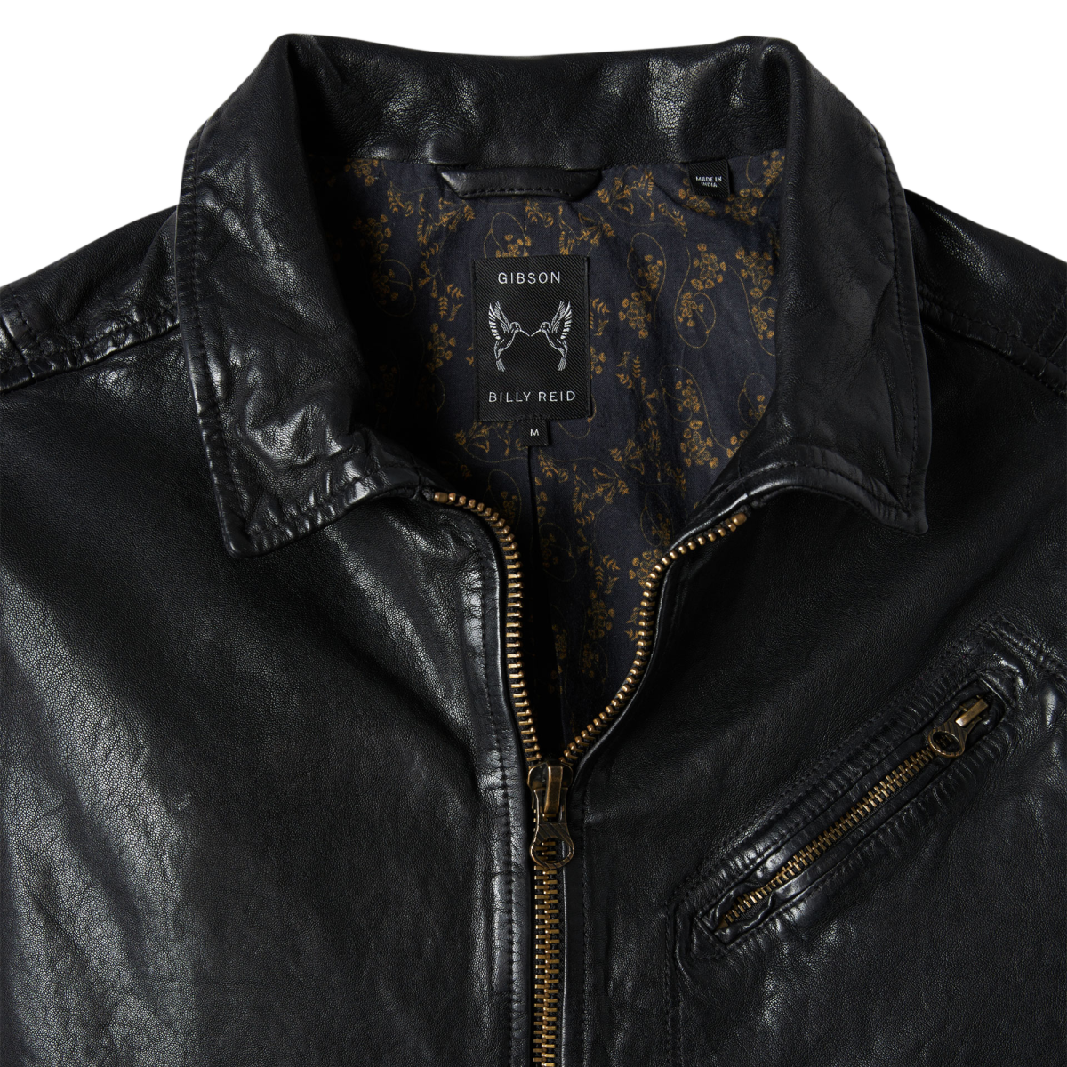 Billy Reid x Gibson Biker Jacket Black Gibson