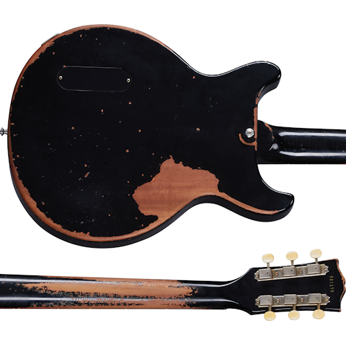 Gibson | 1960 Les Paul Junior Double Cut Ebony Ultra Heavy Aged Ebony