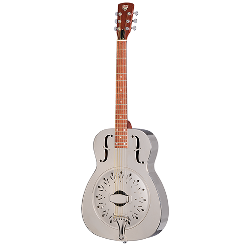 Dobro Hound Dog M-14 Metalbody (Round Neck), Nickel | Epiphone