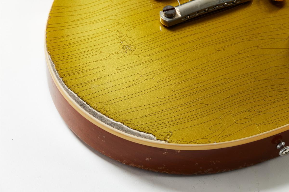 the 1957 Les Paul Goldtop Ultra Heavy Aged in Double Gold.