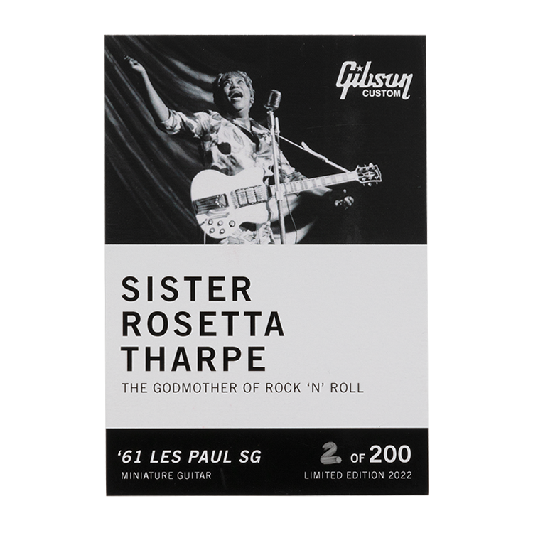 Gibson | Sister Rosetta Tharpe AXE HEAVEN '61 Les Paul SG Miniature Guitar