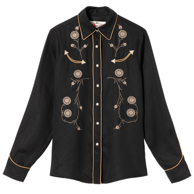 Billy Reid x Gibson Western Shirt, Black