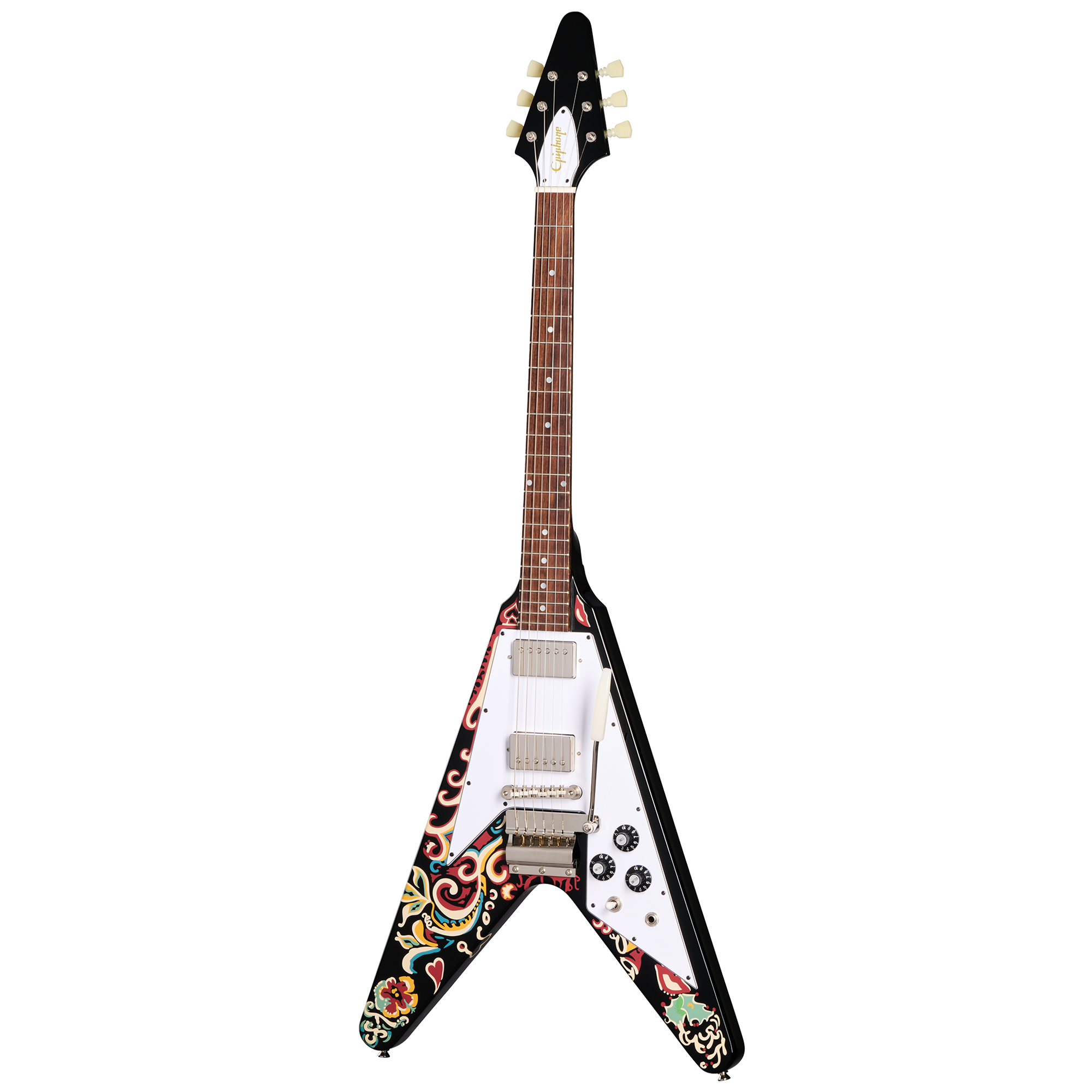 Jimi Hendrix good Ebony Gibson® Flying V Mini Guitar Model Replica Left-Handed Flying V - Official Gibson®