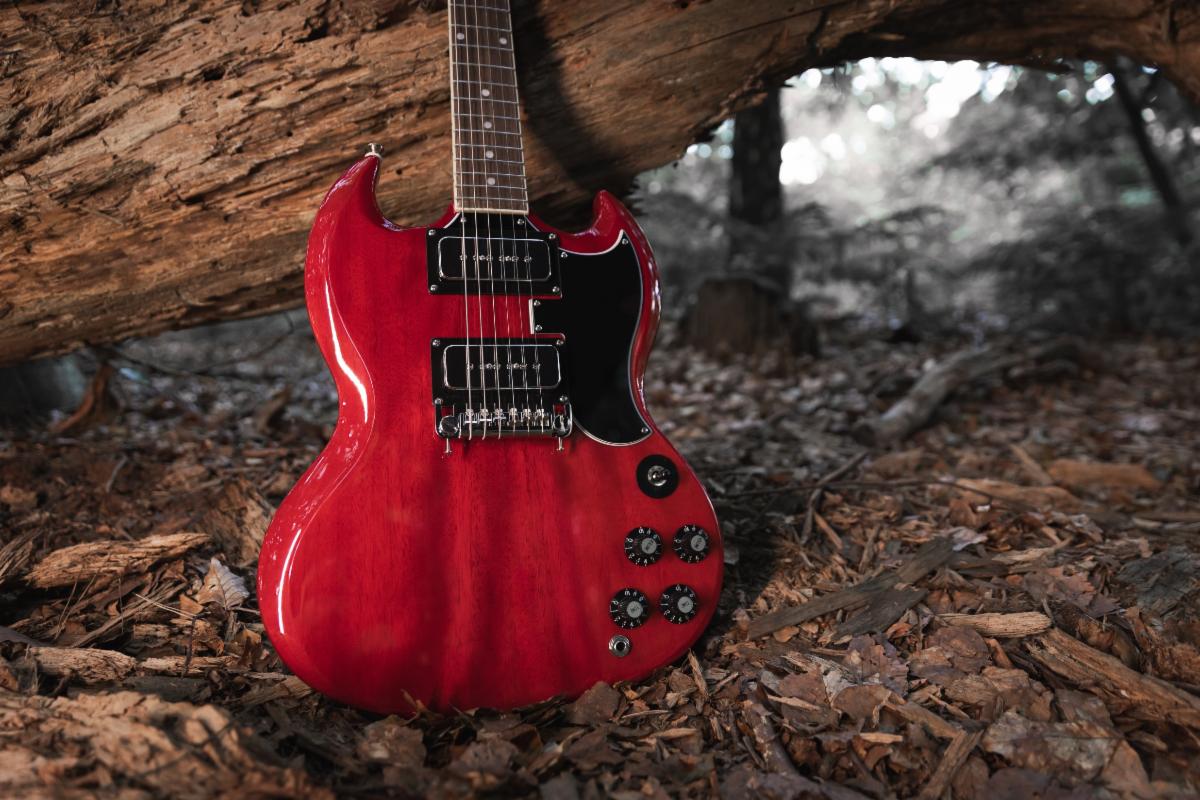 The Epiphone Tony Iommi SG Special.