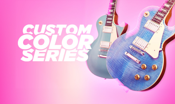 image Gibson’s Iconic Les Paul Standard Reimagined in the Custom Color Series