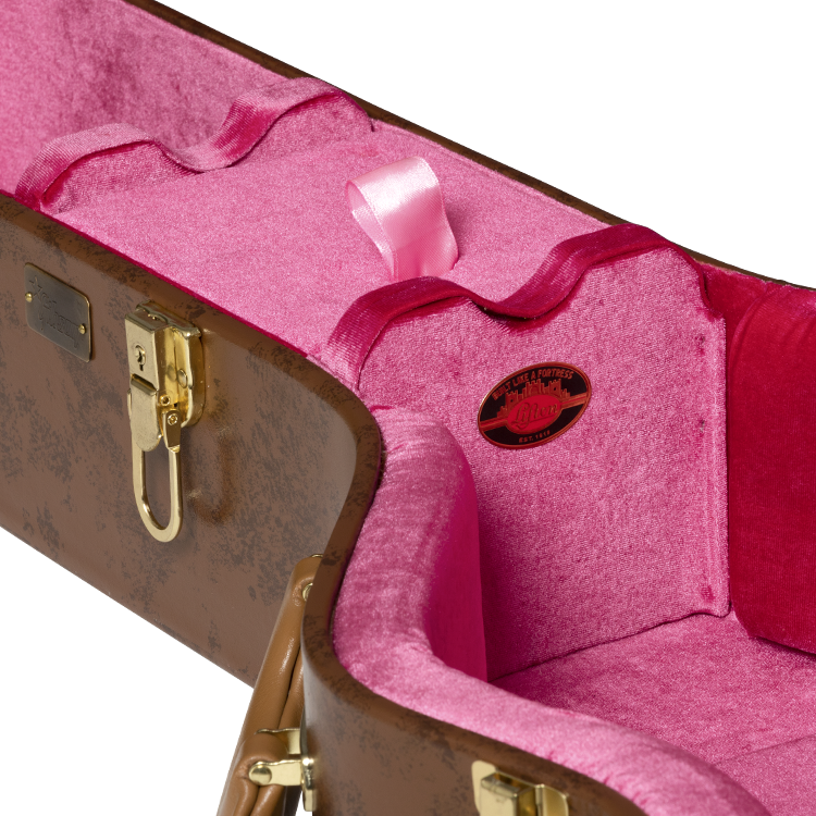 J-Live とBROWNSTONE 2枚 Lifton Historic Brown/Pink Hardshell Case, J-185, | Gibson