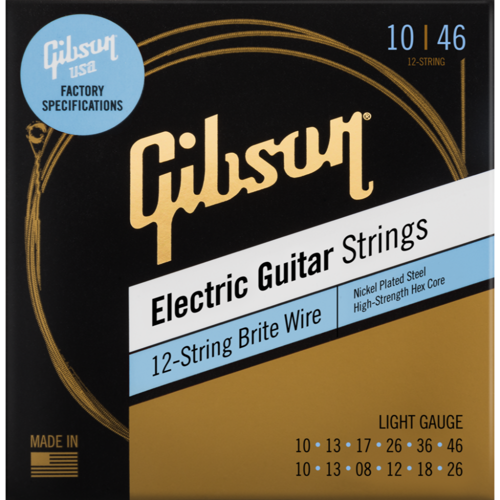 Brite Wire Electric Guitar Strings, 12Brite Wire Electric Guitar Strings, 12  