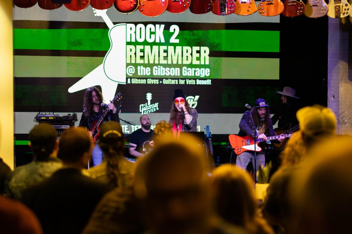 Goodbye June performs at the “Rock To Remember” concert live at the Gibson Garage.