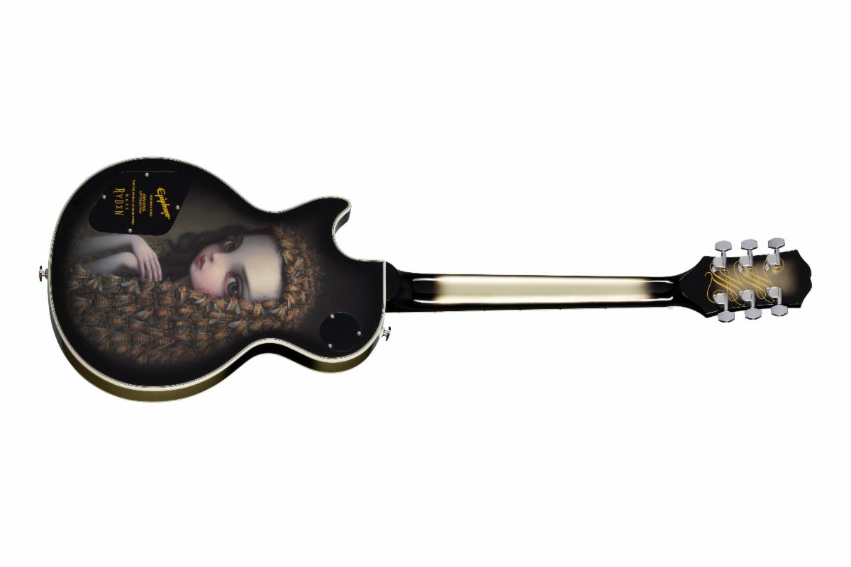 Epiphone  Adam Jones Les Paul Custom Art Collection: Korin Faught's  “Sensation” Antique Silverburst