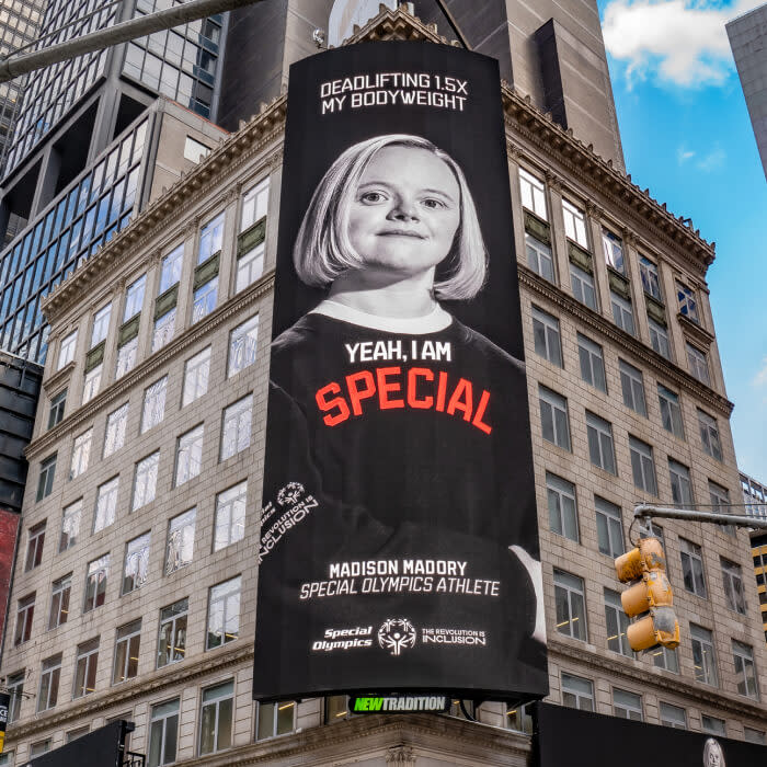 Special Olympics billboard in NYC 