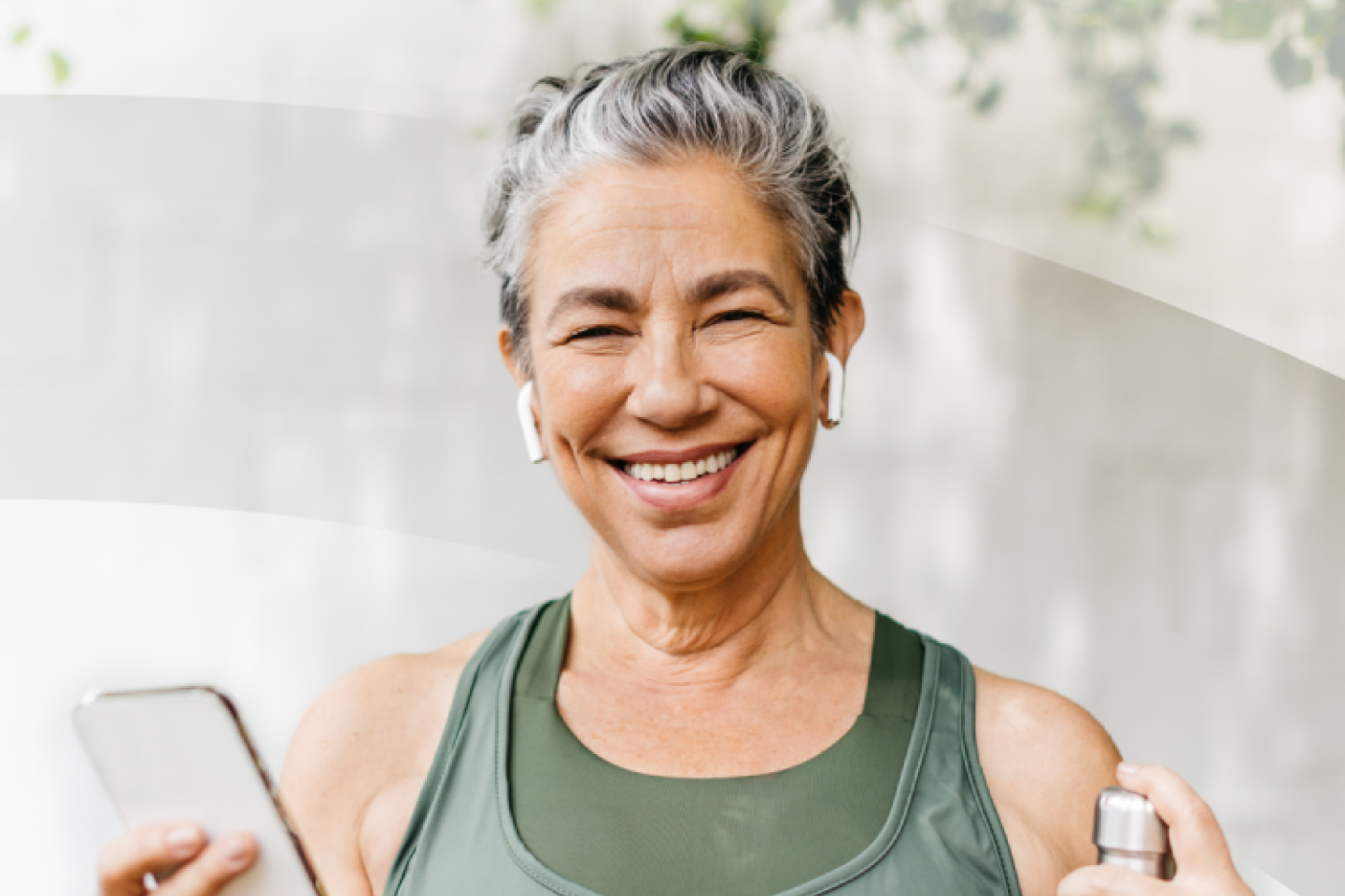An Aspen Dental implants patient smiles. 