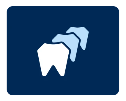  Graphic icon illustrating the impact of plaque buildup on teeth, highlighting the connection to periodontal disease.