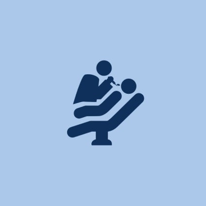 Aspen Dental cleaning icon. 