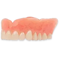 Classic Full Dentures on a white background 