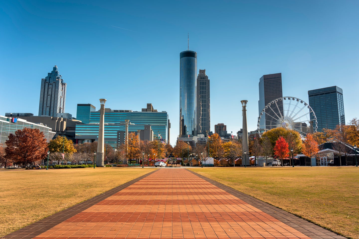 Atlanta skyline at midday.