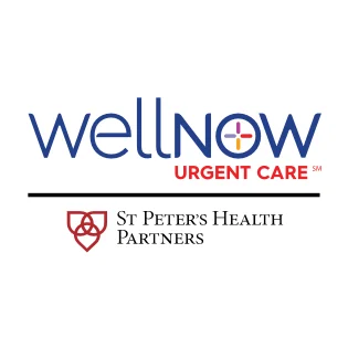 WellNow Urgent Care and St Peters Health Partners logos. 