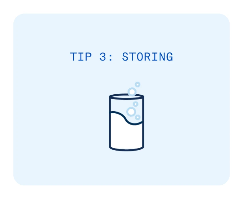 Tip 3: Storing dentures.