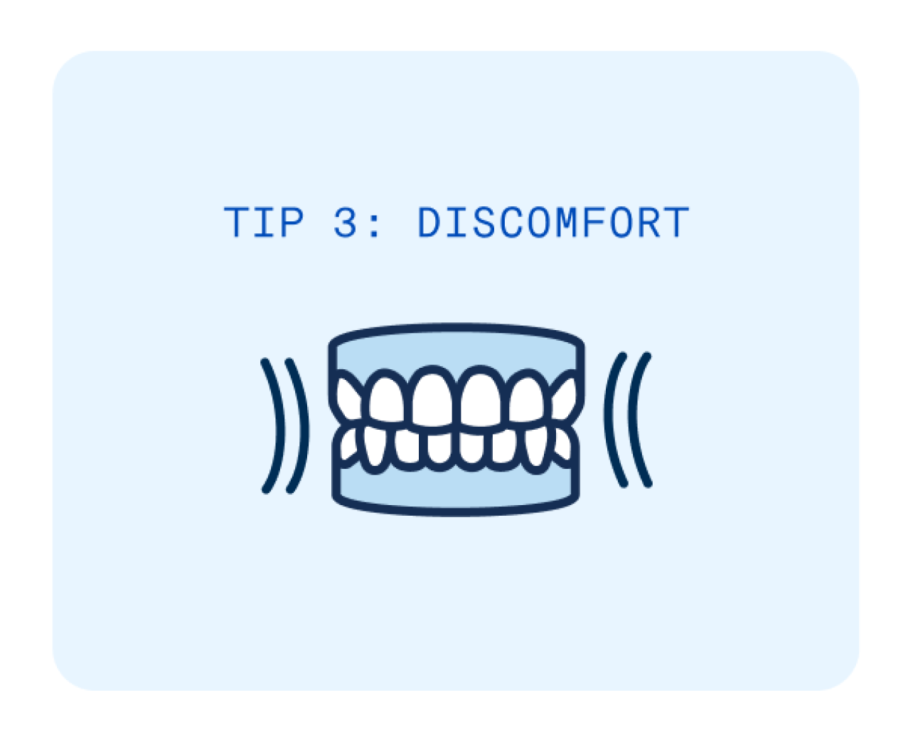 Oral health discomfort icon