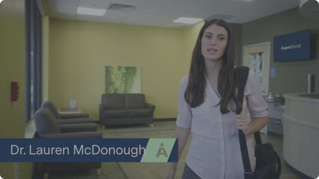 Aspen Dental's what to expect new patient visit video with Dr. Lauren McDonough.