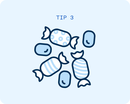 Having sugary foods can have a negative effect on your teeth. Eating sugar often can cause cavities and damage tooth enamel. Brush and floss regularly to prevent dental issues and keep your teeth healthy.