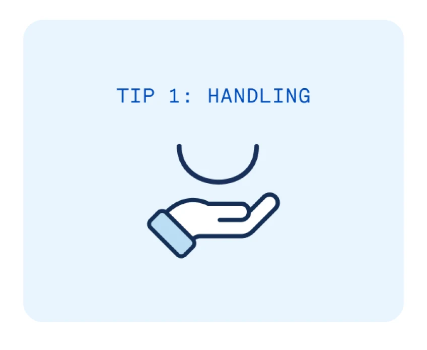 Tip 1: handling dentures. 