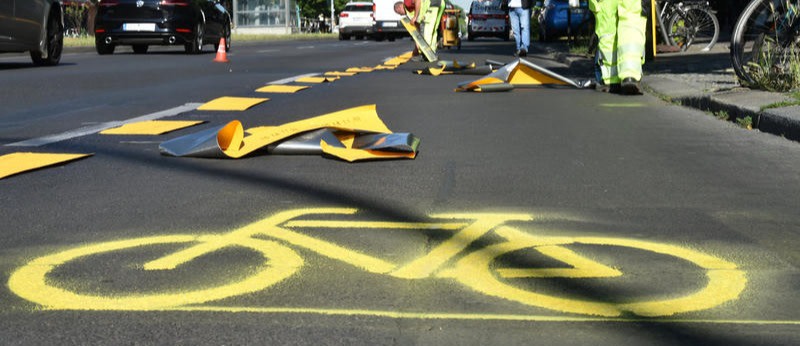 Pop-up-Radwege sind legal