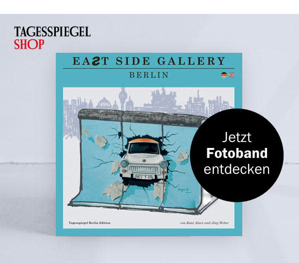 https://ar.tagesspiegel.de/r?t=https%3A%2F%2Fshop.tagesspiegel.de%2Funser-sortiment%2Fbuecher%2Fpolitik-geschichte%2F2207%2Fbildband-east-side-gallery%3Futm_source%3Dtsp-newsletter%26utm_medium%3Dbanner%26utm_content%3Deast-side-gallery%26utm_campaign%3Dsh