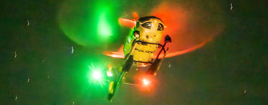 Hubschraubereinsatz mitten in der Nacht: Wie die Berliner Polizei Fahrraddiebe schnappen wollte