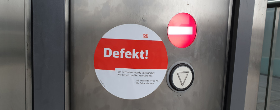 Berliner S-Bahn-Aufzug erweist sich als wetterfühlig