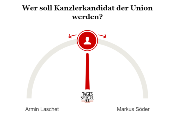 Umfrage zur Unions-Kandidatur