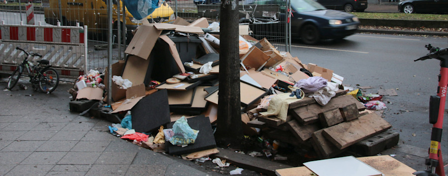 Für die Tonne: Berlins Straßenreinigung hatte allerhand zu tun