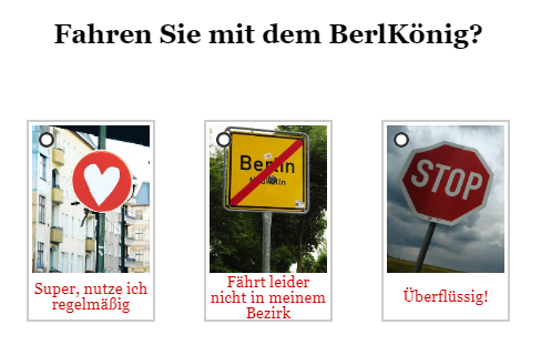 Fahren Sie mit dem BerlKönig?