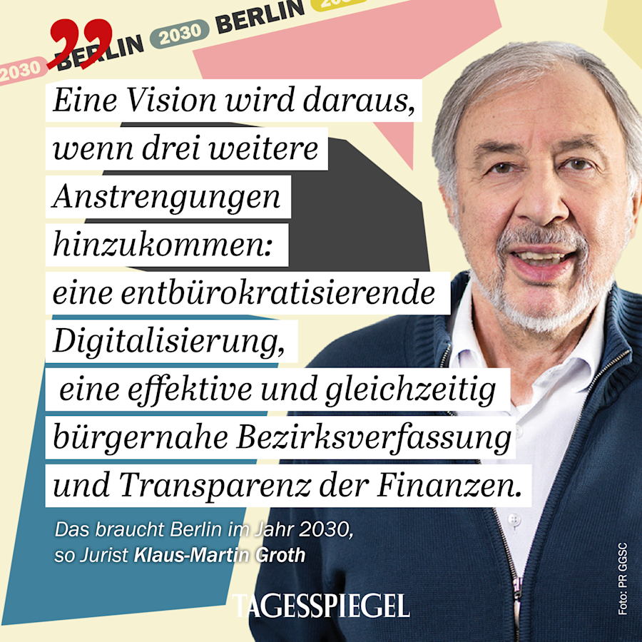 Berlin 2030 - Visionen für die Hauptstadt mit Klaus-Martin Groth