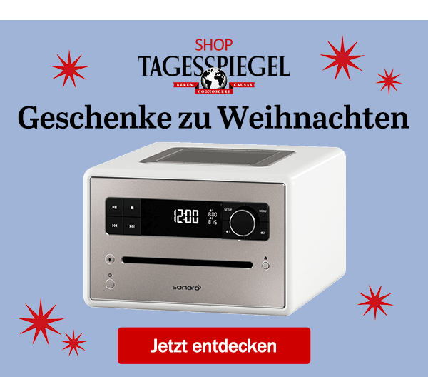 https://ar.tagesspiegel.de/r?t=https%3A%2F%2Fshop.tagesspiegel.de%2Fgeschenkideen%2Fgeschenkideen-fuer-zuhause%2F1096%2Fdigitalradio-mit-cd-player-sonoro-qubo-weiss%3Futm_source%3Dtsp-newsletter%26utm_medium%3Dbanner%26utm_campaign%3Dradio