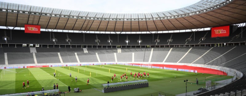 Union Berlin übergibt Olympiastadion im blau-weißen Urzustand