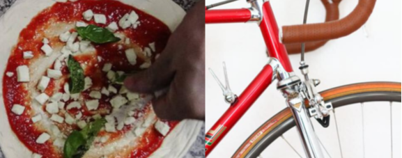 Wo Pizza und Radsport zusammenkommen
