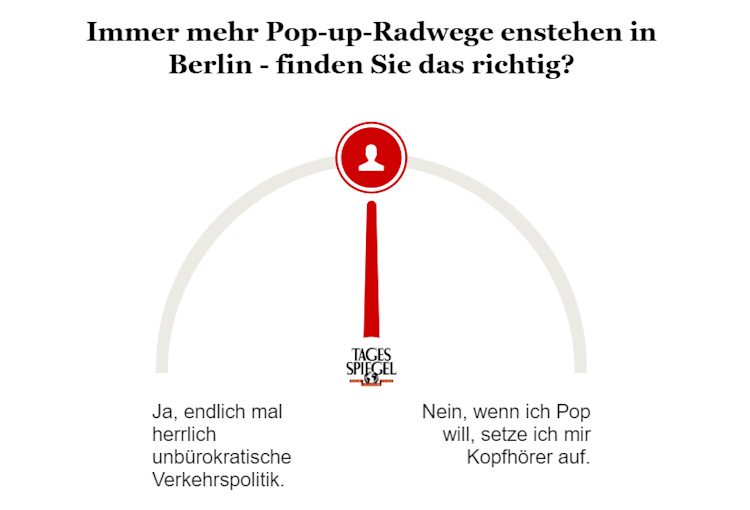 Umfrage zu Pop-up-Radwegen