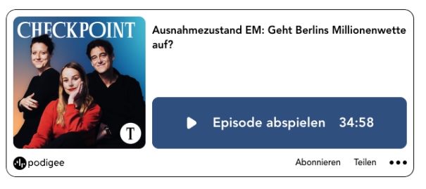 Podcast – Ausnahmezustand EM: Geht Berlins Millionenwette auf?