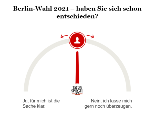 Umfrage zur Wahl-Entscheidung