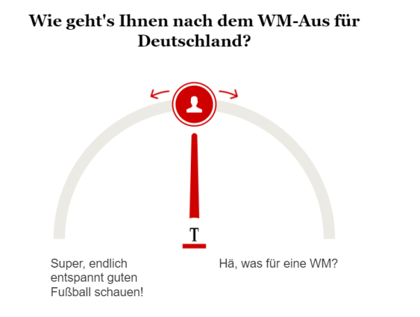 Umfrage zum WM-Aus für Deutschland