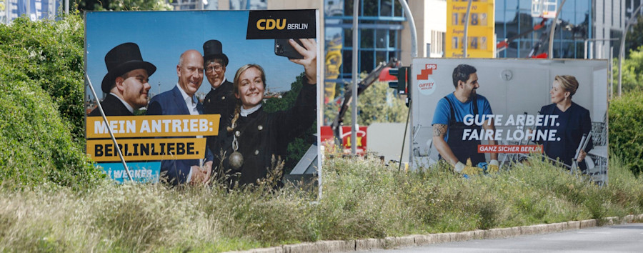 Vertragen sich Wildbienen und Wahlplakate?