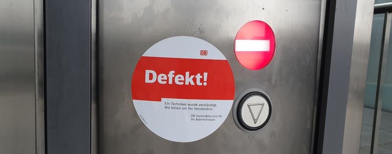 Kein Betrieb in diesem Aufzug