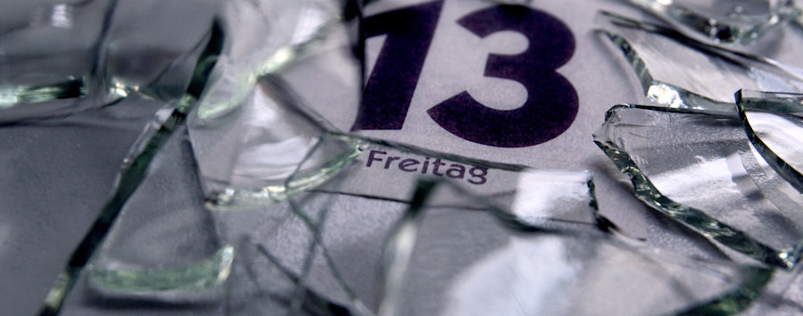 Versicherung klärt Mythos um Freitag, den 13.: Das Datum selbst ist nicht besonders schadensträchtig – aber der Wochentag im Allgemeinen schon