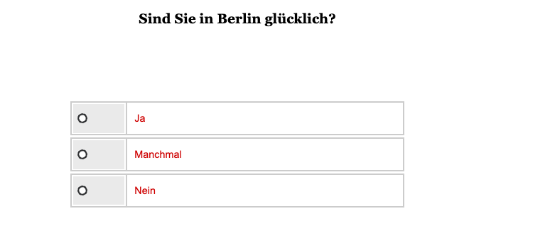 Opinary: Sind Sie in Berlin glücklich?