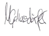 Unterschrift Margarethe Gallersdörfer