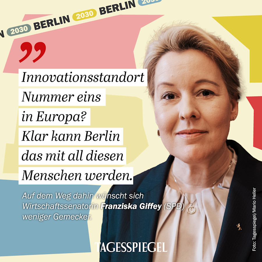 Berlin 2030 – Visionen für die Hauptstadt mit Wirtschaftssenatorin Franziska Giffey