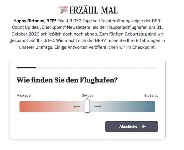 Umfrage: Happy Birthday, BER