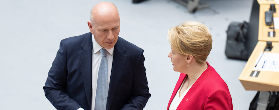 Reform des Berliner Vergabegesetzes: Wirtschaftssenatorin Giffey widerspricht Kai Wegner