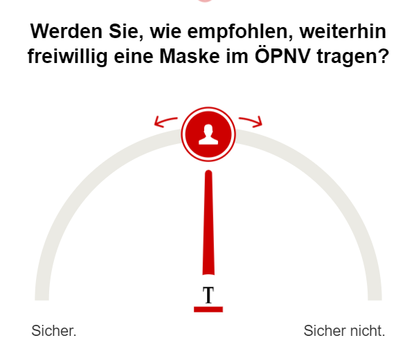 Umfrage freiwillig Maske ÖPNV