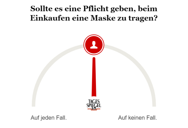 Umfrage zu möglicher Maskenpflicht